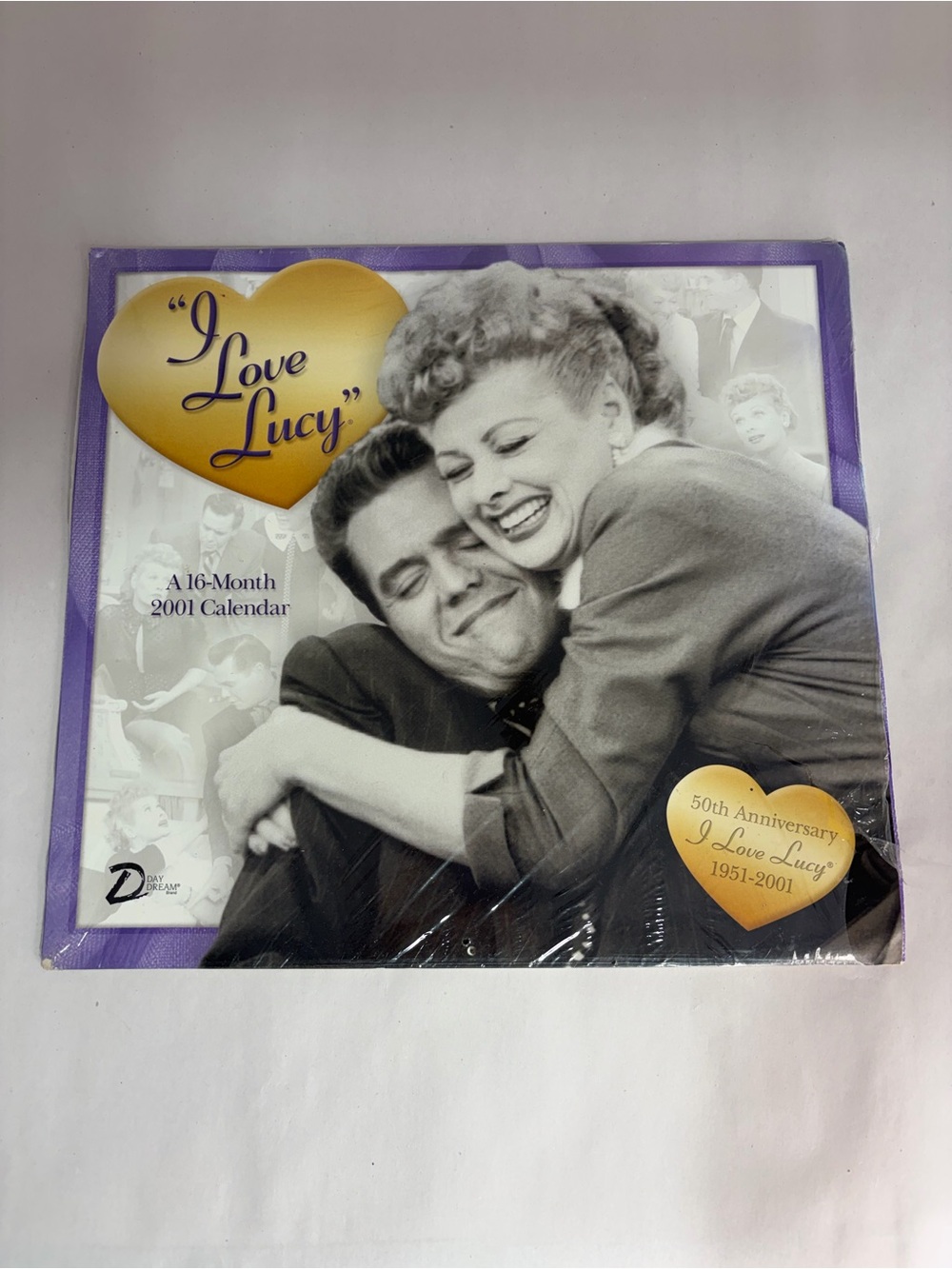 50th Anniversary 2001 I Love Lucy Calendar Unused
